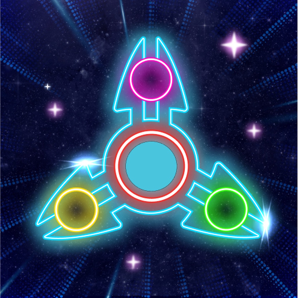 Glow Finger Spinner Art App