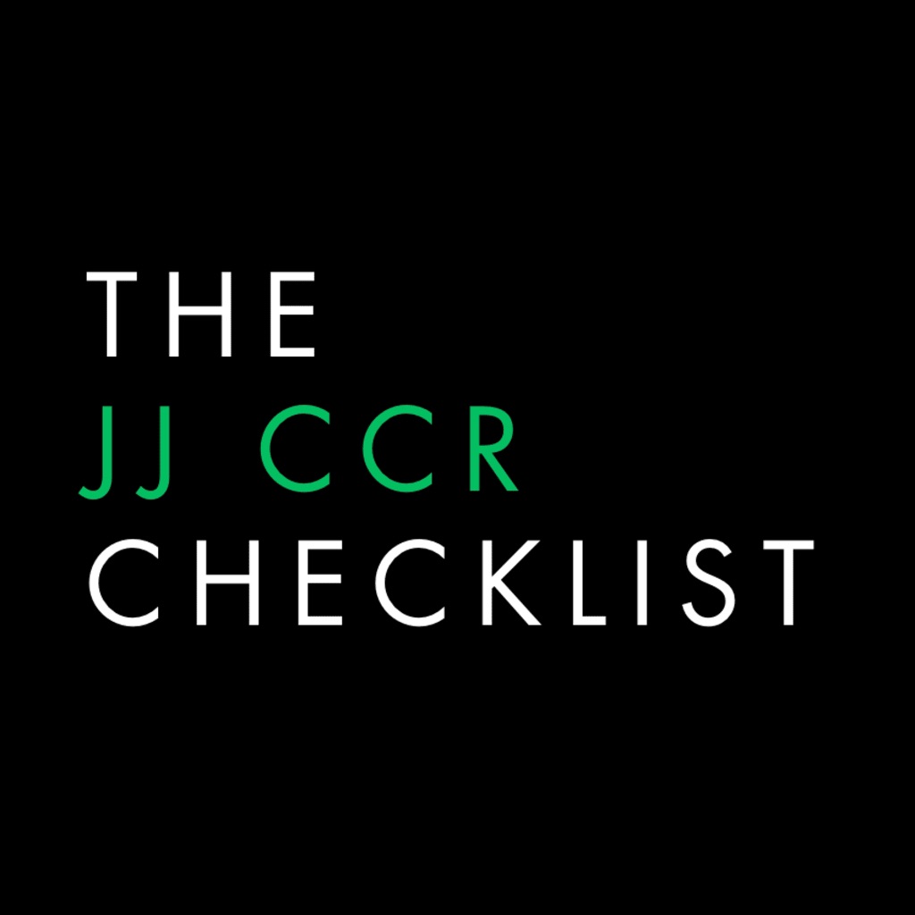 The JJ CCR Checklist: Diving