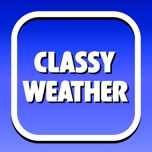 classy weather retro forecast