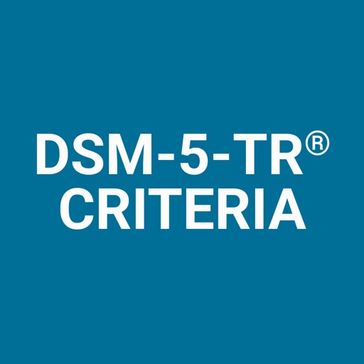 dsm-5-tr® diagnostic criteria
