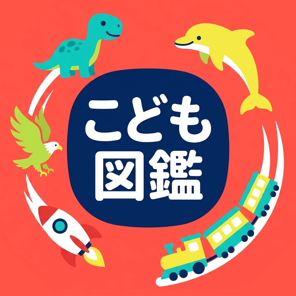 こどもずかん:幼児の知育ゲーム、動物・のりもの・ことば図鑑
