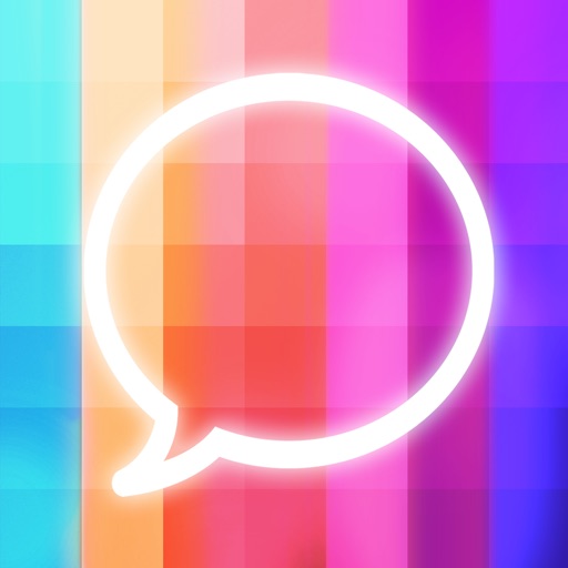 message makeover - colorful text message bubbles
