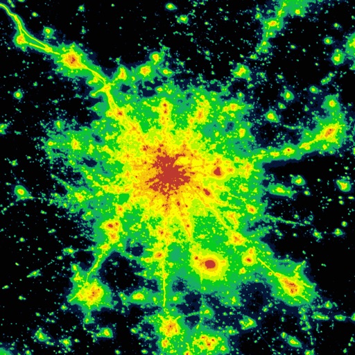 light pollution map