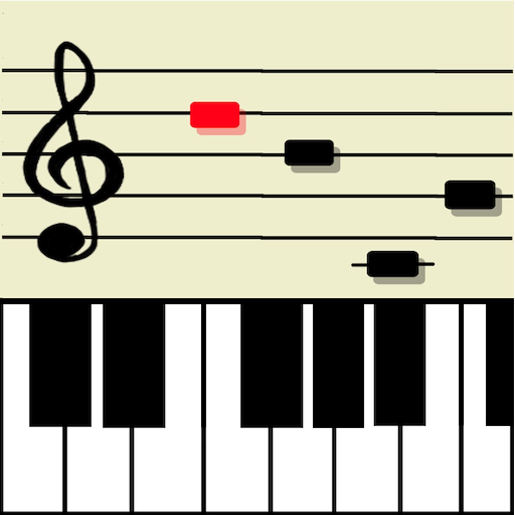 Music notes training for piano