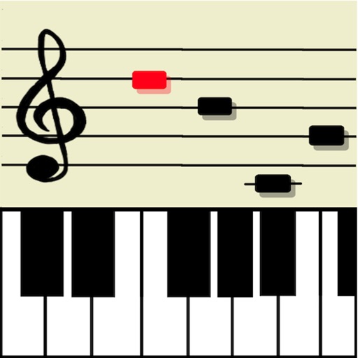 music notes training for piano