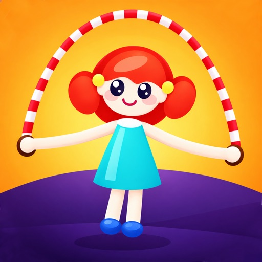 skipping girl