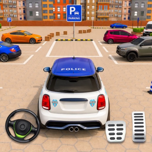 police car parking game 3d