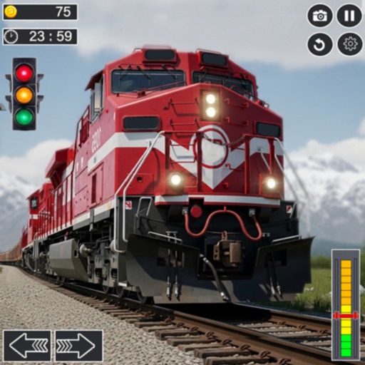 uphill train track simulator