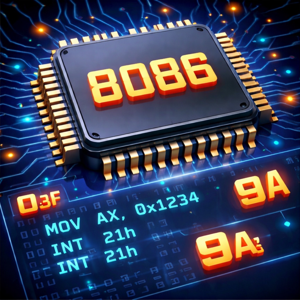 8086アセンブリ言語コンパイラ＆エミュレータ