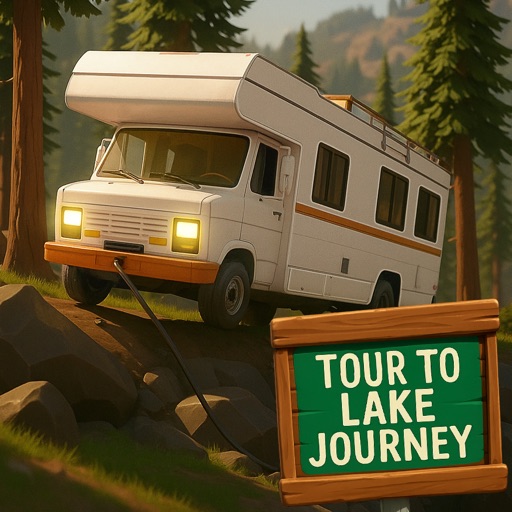 rv tour to lake journey game