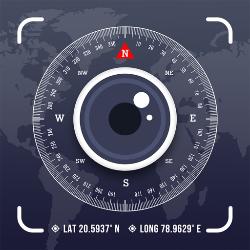 gps map camera lite: timestamp