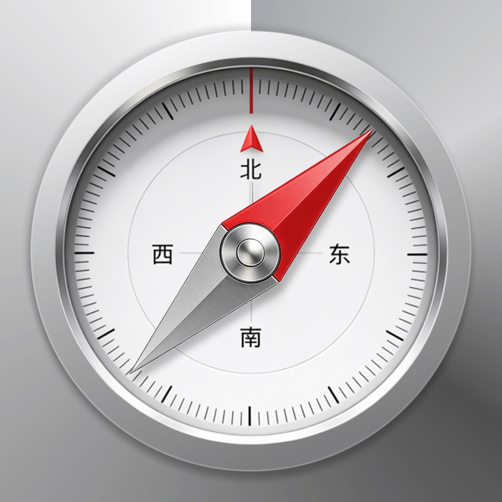 精准地图指南针