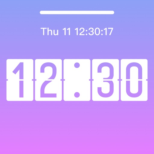 lock screen clock with seconds
