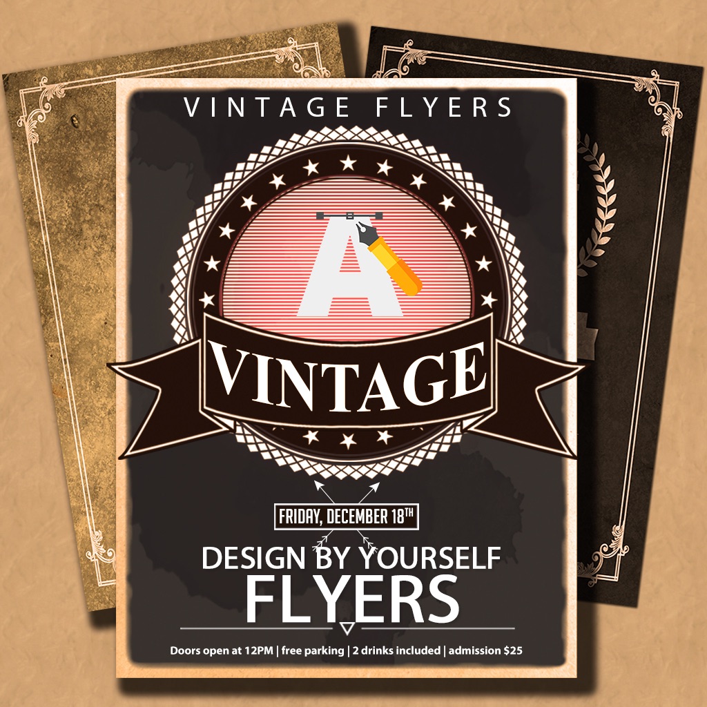 Logo retro y creador de cartel