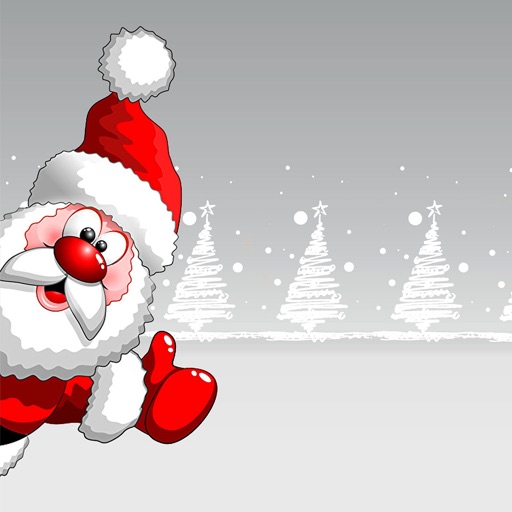 santa christmas snowing