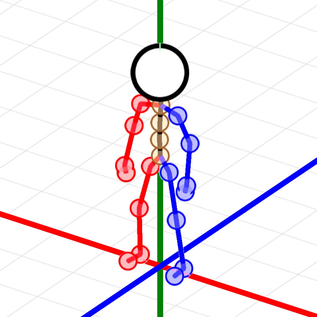 棒人間3Dポーズ