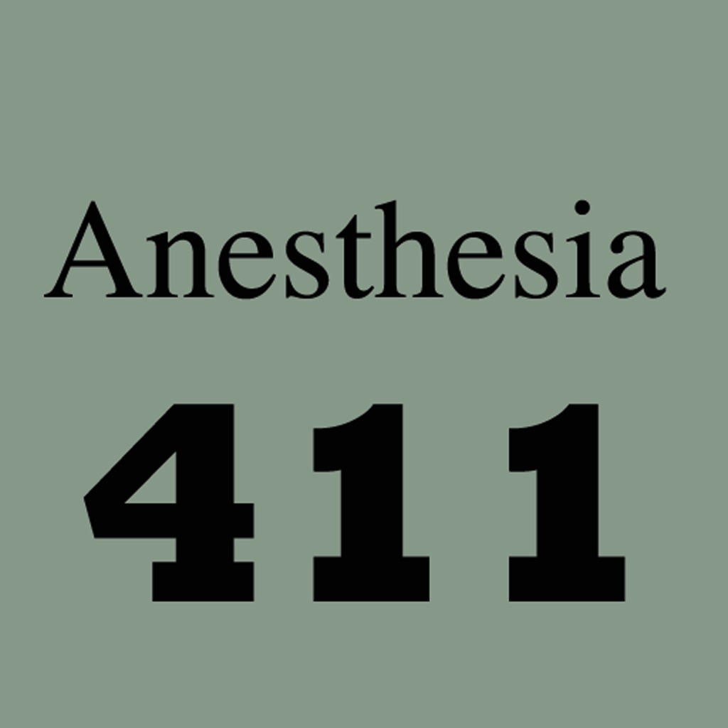 Anesthesia 411