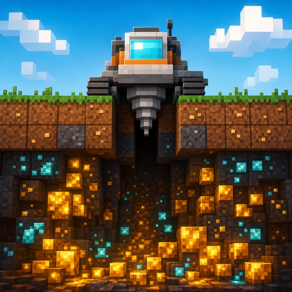Descent - mining game