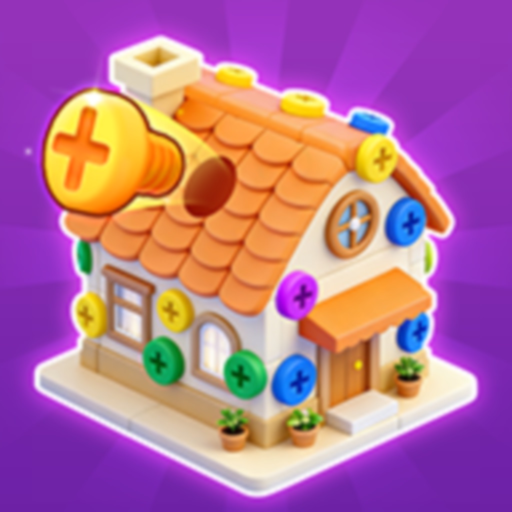 ネジ3Dパズル：ピンを外すゲーム