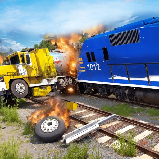 train track rampage crash